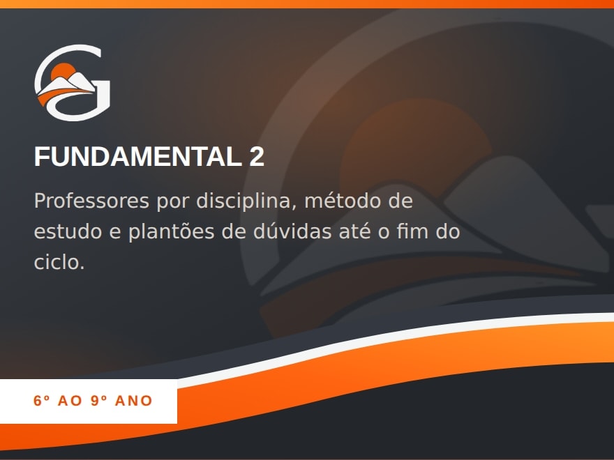 Segmento Fundamental 2 do Colégio Granmont